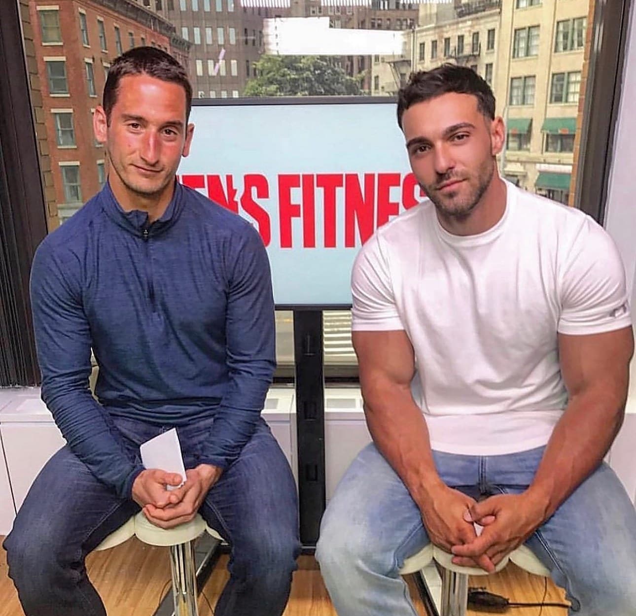 Dale Parducci during a Men's Fitness interview in New York City