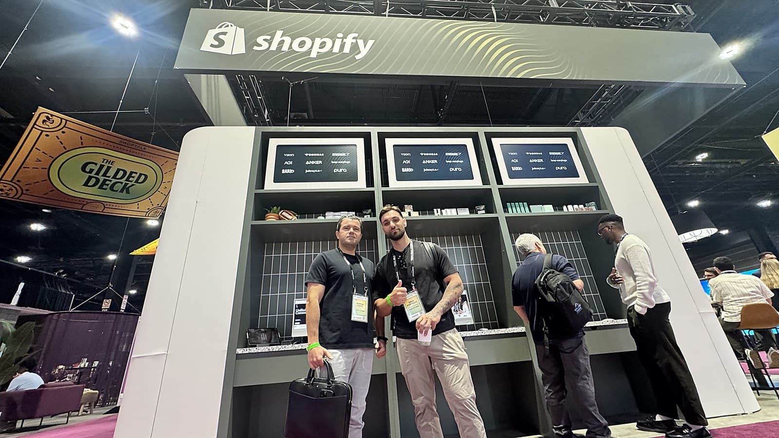 Dale Parducci at the Shopify booth at Shoptalk Fall in Chicago